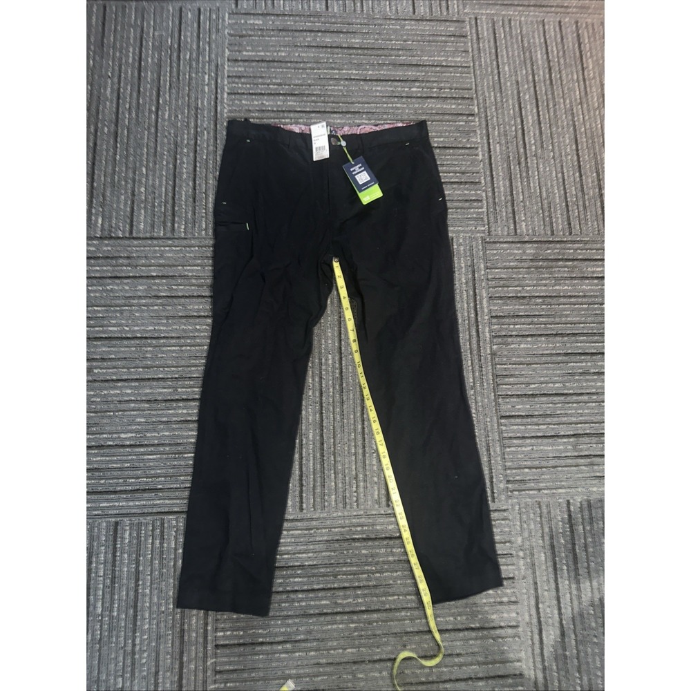 Society of Threads Pants Mens 38x30 Black Regular Fit intelli‎ Fresh NEW